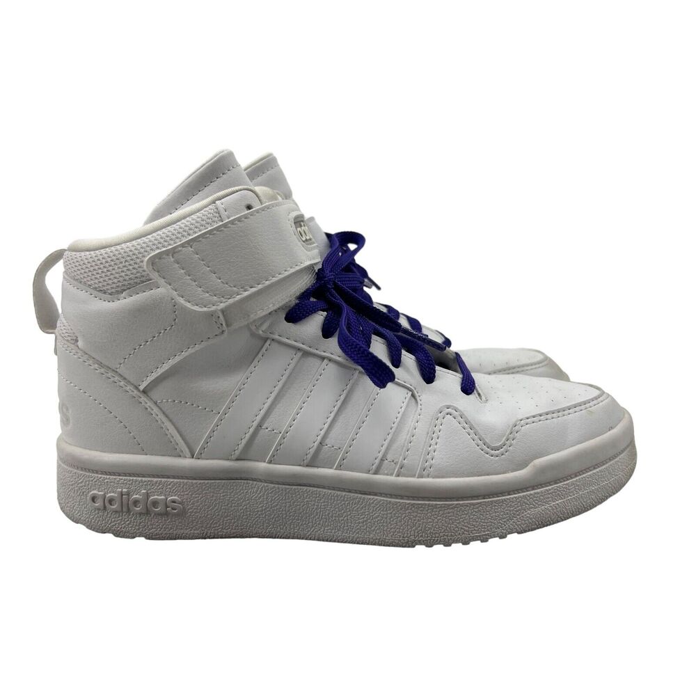 Adidas Youth 4 Basketball‎ Shoes White Postmove Mid J Sneakers Lace Up GW0457